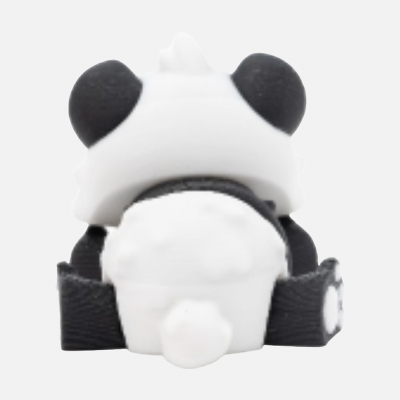 3D Printed Articulated Panda – Black & White Fidget Toy - Image 4