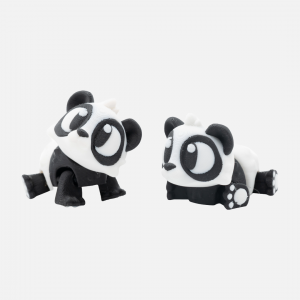 3D Printed Articulated Panda – Black & White Fidget Toy