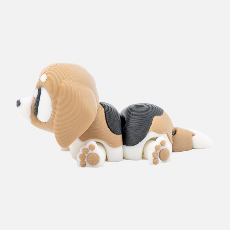 3D Printed Articulated Beagle Dog – Flexible Fidget Pet - Image 2