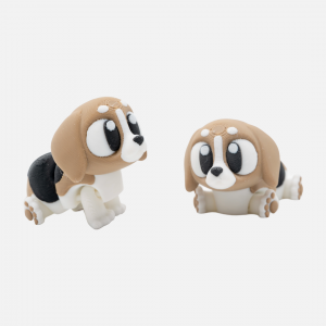 3D Printed Articulated Beagle Dog – Flexible Fidget Pet