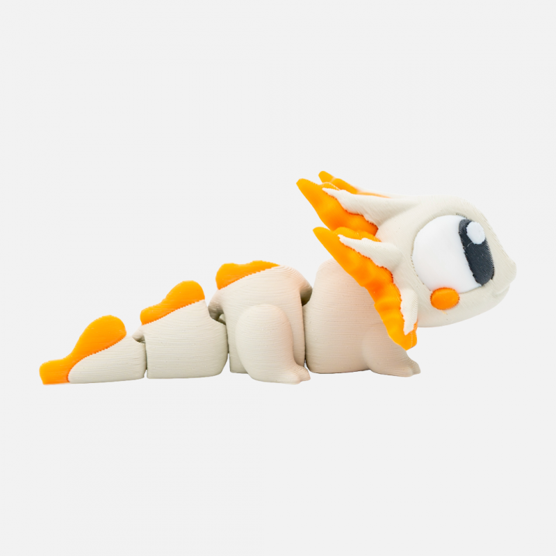 3D Printed Articulated Axolotl – Flexible Fidget Amphibian - Image 4