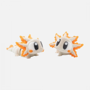 3D Printed Articulated Axolotl – Flexible Fidget Amphibian
