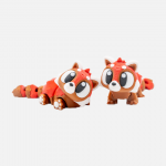 3D Printed Articulated Red Panda – Flexible Fidget Toy