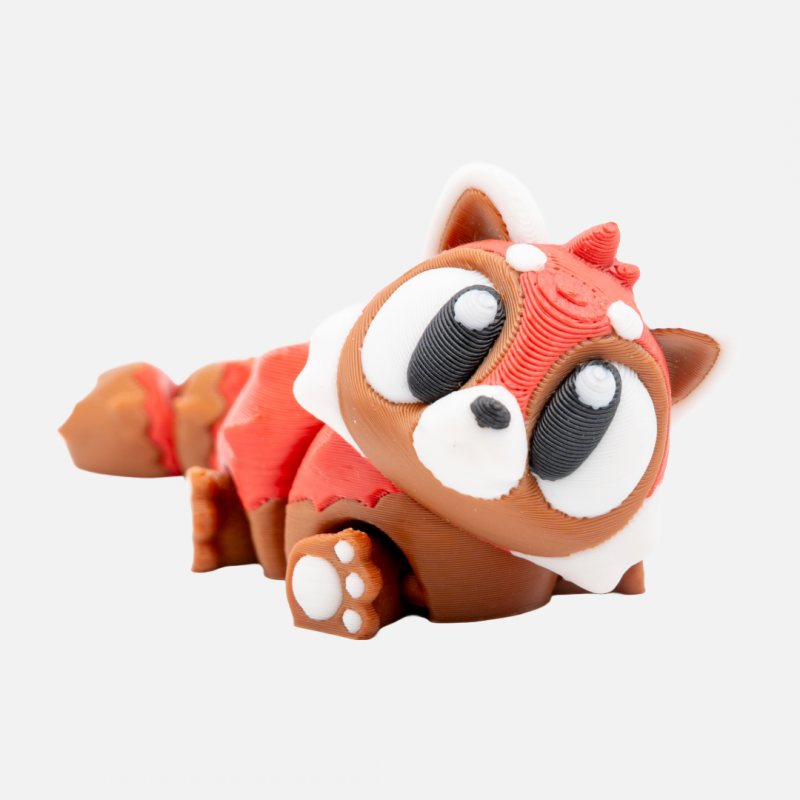 3D Printed Articulated Red Panda – Flexible Fidget Toy - Image 3