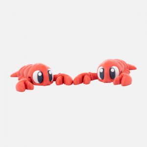 3D Printed Articulated Red Lobster – Ocean Fidget Toy