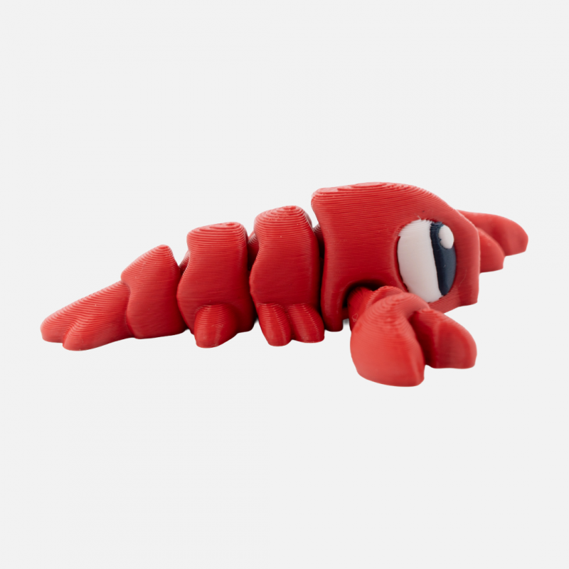 3D Printed Articulated Red Lobster – Ocean Fidget Toy - Image 4