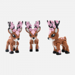 3D Printed Pink Blossom Tiny Deer – Articulated Fidget Toy