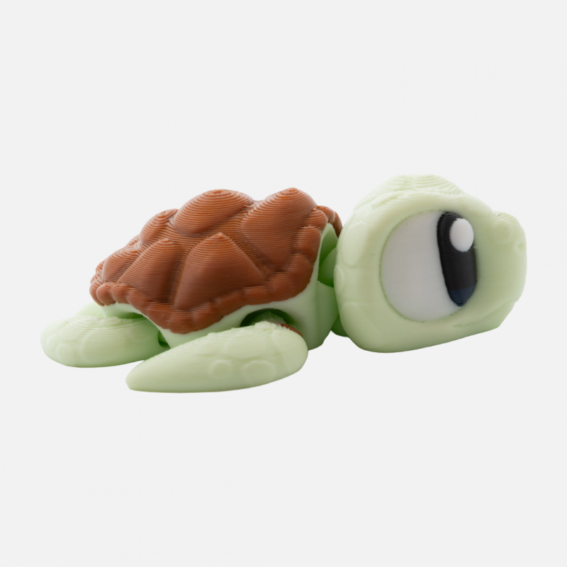 3D Printed Sea Turtle “Spot” – Articulated Ocean Fidget Toy - Image 3