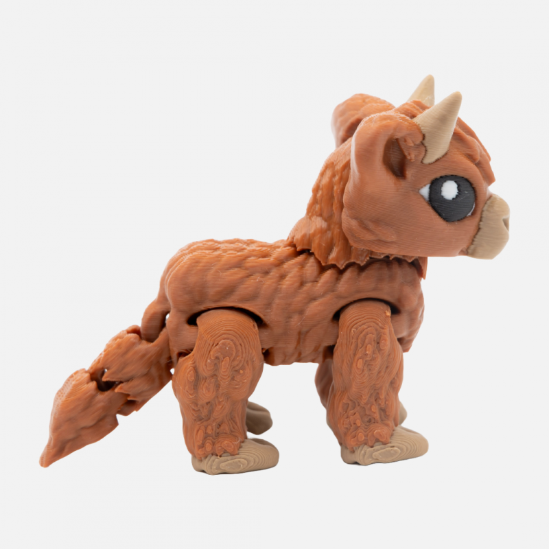 3D Printed Highland Cow – Articulated Fidget Toy - Image 4