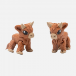 3D Printed Highland Cow – Articulated Fidget Toy