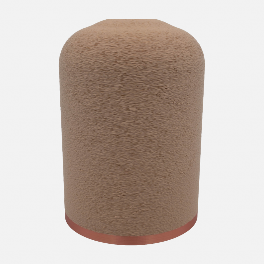 Latte Brown replacement cover for NEOM Wellbeing Pod electronic diffuser shown on white background